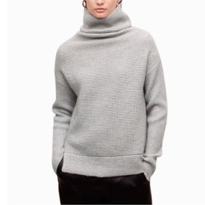 Babaton XXS Mika Wool Sweater Light Gray